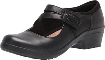 Zapatos Merceditas Mujer Clarks Angie Bell De Piel Negra