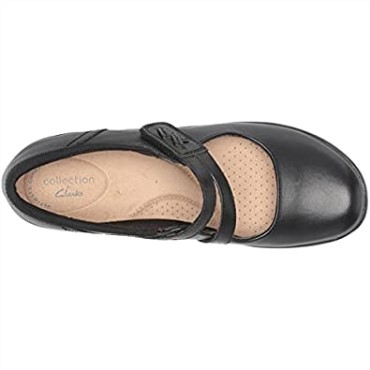 Zapatos Merceditas Mujer Clarks Angie Bell De Piel Negra
