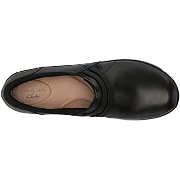 Mocasín Mujer Clarks Estilo Angie En Piel Negra
