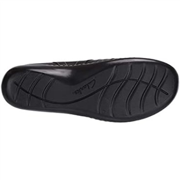 Mocasines Mujer Clarks Ashland Rosa Piel Negra