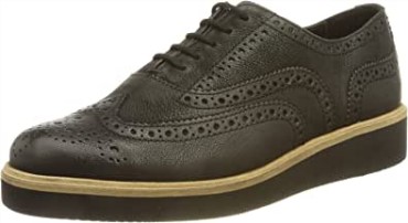 Zapatos Merceditas Mujer Clarks Baille Brogue En Piel Negra