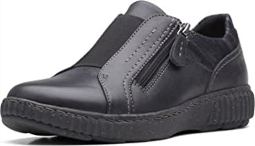 Zapatos Clarks Caroline Cove De Cuero Negro Para Mujer