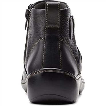 Botines Clarks Cora Blossom Para Mujer En Piel Negra