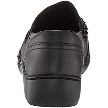 Mocasines Mujer Clarks Cora Braidshoe De Piel Negra