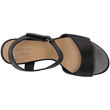 Sandalia De Tacón Mujer Clarks Deva Alice En Piel Negra