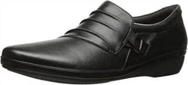 Zapatos Planos De Mujer Clarks Everlay Iris De Cuero Negro