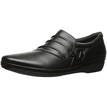 Zapatos Planos De Mujer Clarks Everlay Iris De Cuero Negro