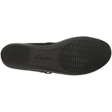 Zapatos Planos De Mujer Clarks Everlay Iris De Cuero Negro