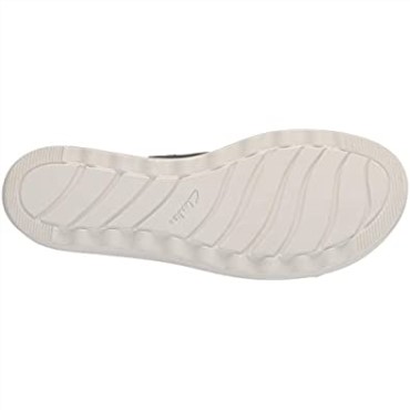 Sandalia Mujer Clarks Jillian Perla Con Cuña En Piel Negra