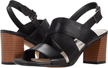 Sandalia De Tacón Clarks Jocelynne Bao Mujer En Piel Negra