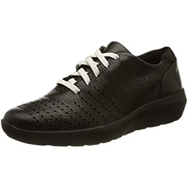 Sneaker Mujer Clarks Kayleigh Aster De Piel Negra