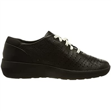 Sneaker Mujer Clarks Kayleigh Aster De Piel Negra
