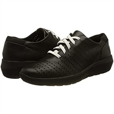 Sneaker Mujer Clarks Kayleigh Aster De Piel Negra