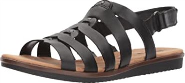 Sandalia Mujer Clarks Kele Jasmine En Piel Negra