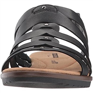 Sandalia Mujer Clarks Kele Jasmine En Piel Negra