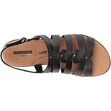 Sandalia Mujer Clarks Kele Jasmine En Piel Negra