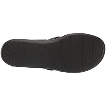 Sandalia Plana Mujer Clarks Laurieann Holly En Piel Negra