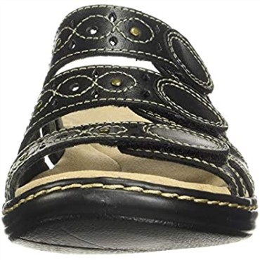 Sandalia Mujer Clarks Leisa Cactus En Piel Negra