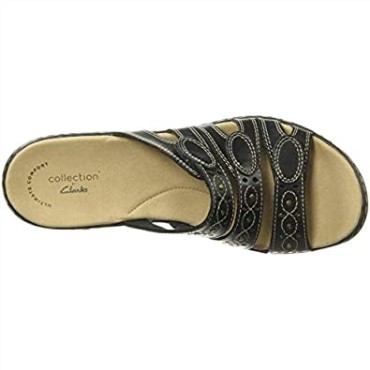 Sandalia Mujer Clarks Leisa Cactus En Piel Negra