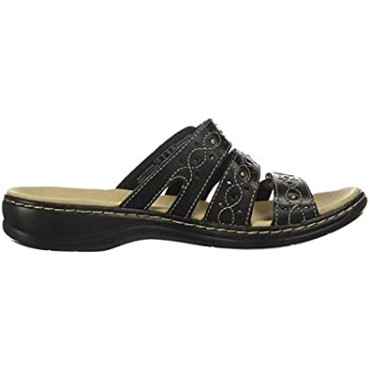 Sandalia Mujer Clarks Leisa Cactus En Piel Negra
