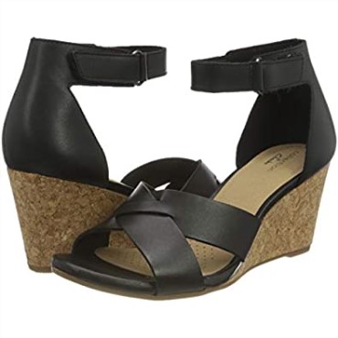 Sandalia De Tacón Mujer Clarks Margee Gracie En Piel Negra