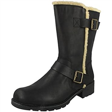 Bota Mujer Clarks Orinoco Art En Piel Negra