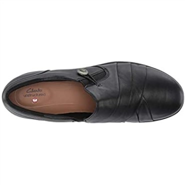 Mocasines De Mujer Clarks Un Adorn Loopun Adorn Loop En Cuero Negro