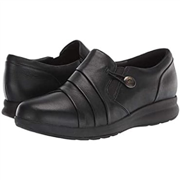Mocasines De Mujer Clarks Un Adorn Loopun Adorn Loop En Cuero Negro