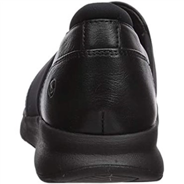Sneaker De Mujer Clarks Un Adornan Paso De Cuero Negro