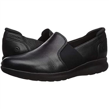 Sneaker De Mujer Clarks Un Adornan Paso De Cuero Negro