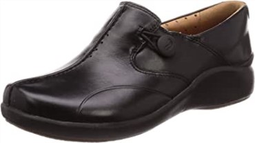 Mocasines Clarks Unloop2 De Mujer En Piel Negra