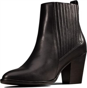 Botas Clarks West Lo De Mujer En Piel Negra