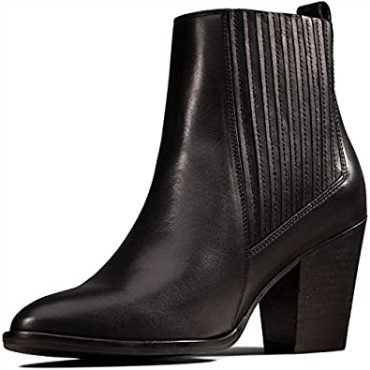 Botas Clarks West Lo De Mujer En Piel Negra