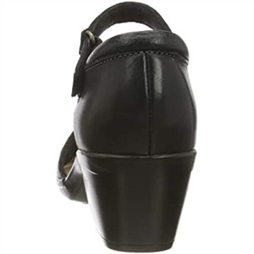 Sandalia Clarks Con Tacón Emily Daisy Mujer Combi En Piel Negra