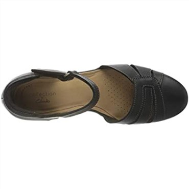 Sandalia Clarks Con Tacón Emily Daisy Mujer Combi En Piel Negra