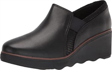 Mocasines Mazy Seabury De Mujer Combi Clarks De Piel Negra
