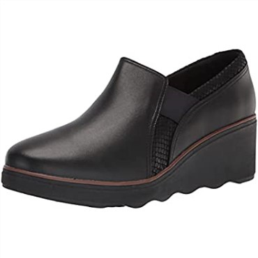 Mocasines Mazy Seabury De Mujer Combi Clarks De Piel Negra
