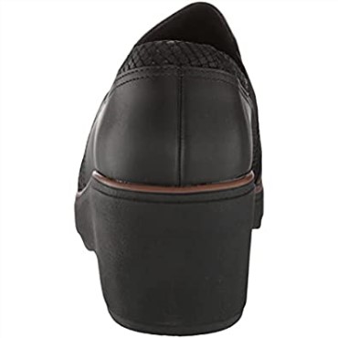 Mocasines Mazy Seabury De Mujer Combi Clarks De Piel Negra