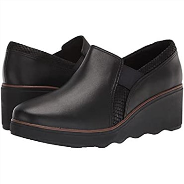 Mocasines Mazy Seabury De Mujer Combi Clarks De Piel Negra