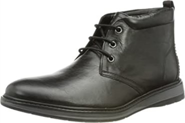 Botas Chukka Negras Chantrydesert Para Hombre En Piel Negra Clarks