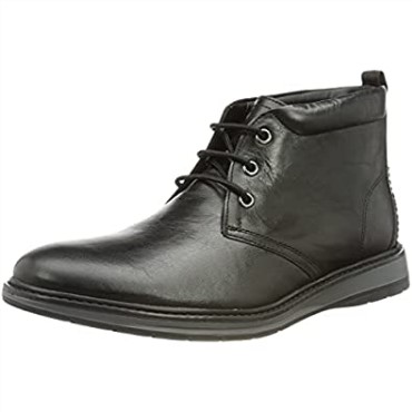 Botas Chukka Negras Chantrydesert Para Hombre En Piel Negra Clarks