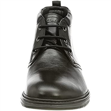 Botas Chukka Negras Chantrydesert Para Hombre En Piel Negra Clarks