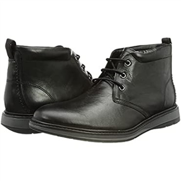 Botas Chukka Negras Chantrydesert Para Hombre En Piel Negra Clarks