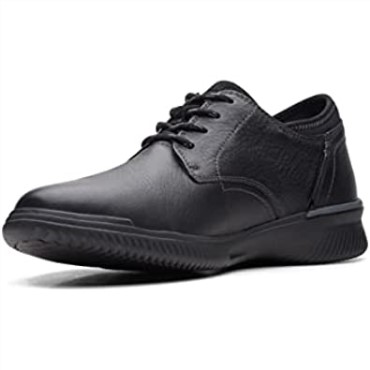 Donaway Plaoxford Clarks Cuero Negro Para Hombres
