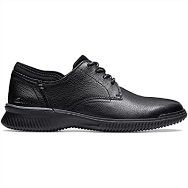 Donaway Plaoxford Clarks Cuero Negro Para Hombres