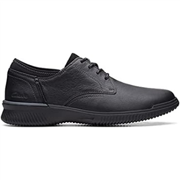 Donaway Plaoxford Clarks Cuero Negro Para Hombres