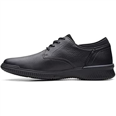Donaway Plaoxford Clarks Cuero Negro Para Hombres