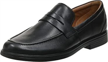 Mocasines Hombre Un Aldric Step Piel Negra Clarks