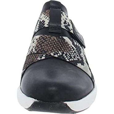Zapatos Deportivos Y De Entrenamiento De Gamuza Con Correa Un Rio Para Mujer Sin Estructura Clarks Combi De Cuero Negro Con Serpiente