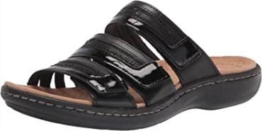 Sandalia Plana Mujer Combi Clarks Laurieann Mara Piel Sintética Negra